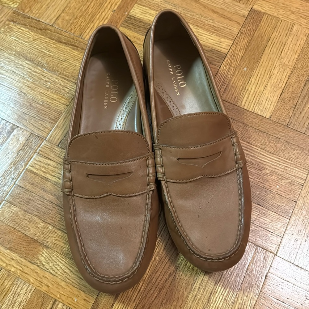 Ralph Lauren brown loafers size 11